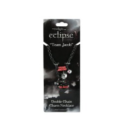Twilight Eclipse: Team Jacob Double Chain Charm Necklace