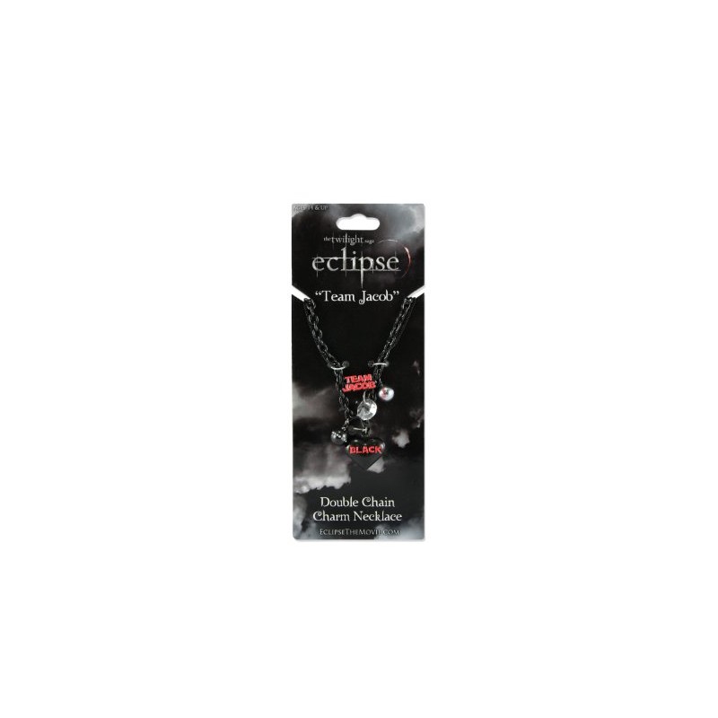 Twilight Eclipse: Team Jacob Double Chain Charm Necklace