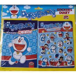 Doraemon: Sticker Diary Set (Blue)