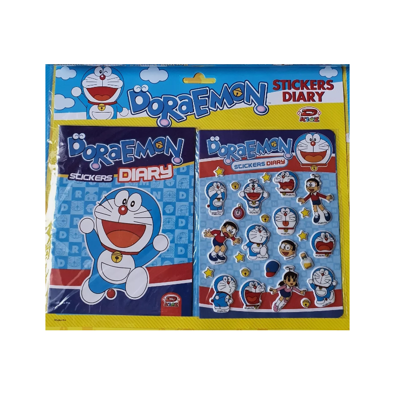Doraemon: Sticker Diary Set (Blue)