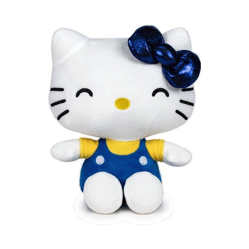 Hello Kitty: Sitting Plush Blue 22 cm