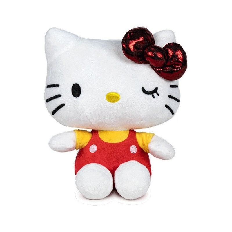 Hello Kitty: Sitting Plush Red 22 cm