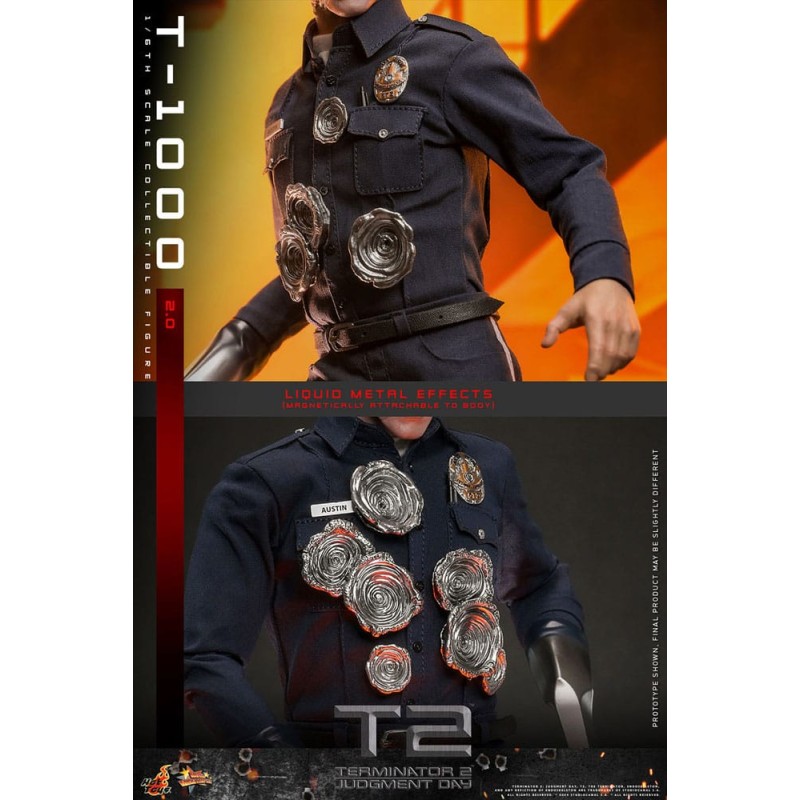 Hot Toys Terminator 2: T-1000 (2.0) 1/6 Scale Figure 31 cm