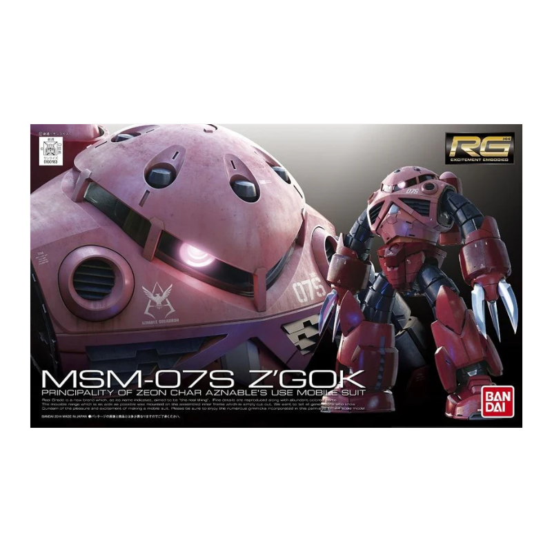 Gundam Model Kit: MSM-07S Z'Gok (Char Aznable's Use) RG 1/144