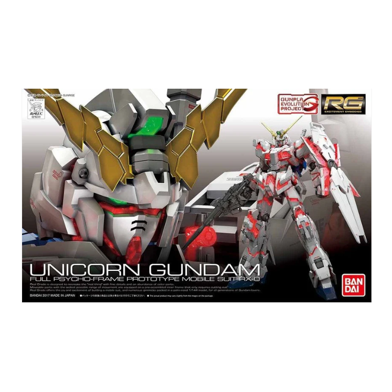 Gundam Model Kit: RX-0 Unicorn Gundam RG 1/144