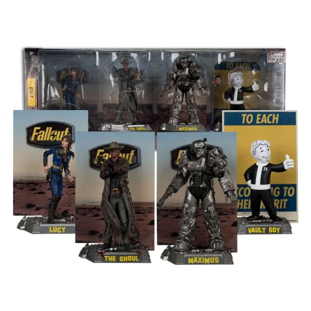 Fallout: Movie Maniacs PVC Statue 4-Pack Lucy, Maximus, The Fallout: Movie Maniacs PVC Statue 4-Pack Lucy, Maximus, The