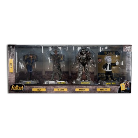 Fallout: Movie Maniacs PVC Statue 4-Pack Lucy, Maximus, The Fallout: Movie Maniacs PVC Statue 4-Pack Lucy, Maximus, The