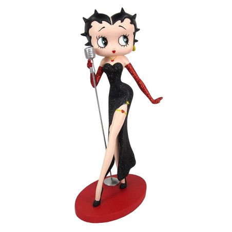 Betty Boop Classic Singer Black Glitter 31cm Betty Boop Classic Singer Black Glitter 31cm
