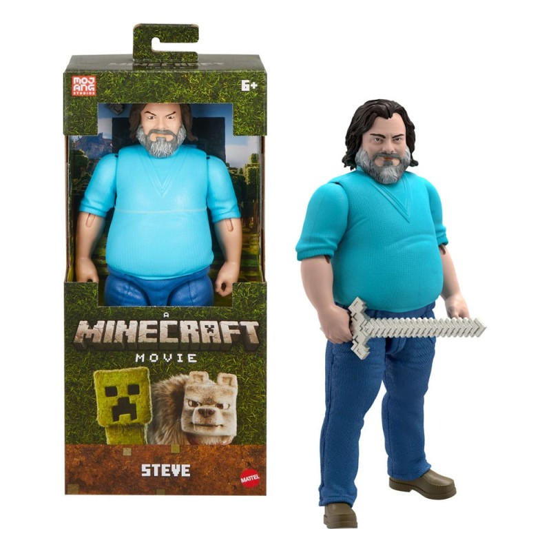 Minecraft Movie: Steve Large Action Figure 30 cm