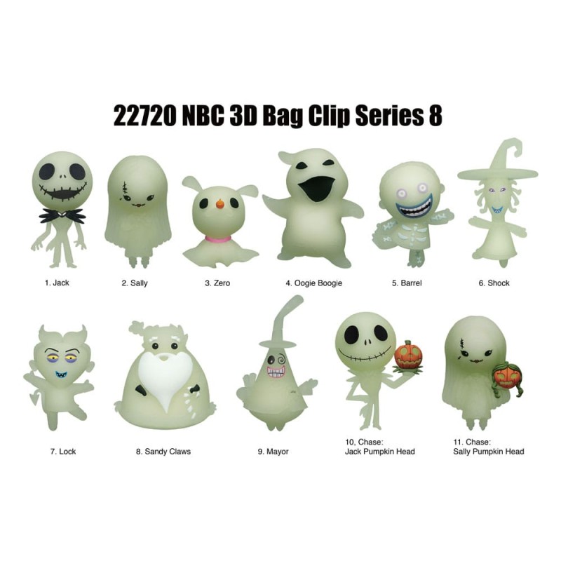 The Nightmare Before Christmas: Glow in the Dark 3D Bag Clip (1