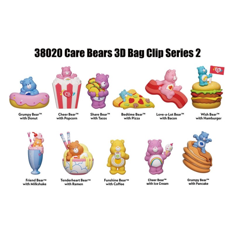 Care Bears: 3D Bag Clip (1 stuk - 1 piece)