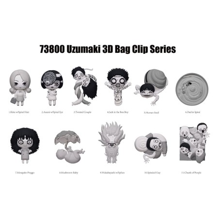 Uzumaki Junji Ito: 3D Bag Clip (1 stuk - 1 piece)