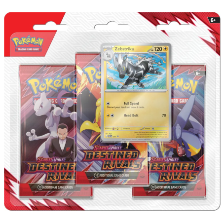 Pokémon: Destined Rivals - Blister 3-pack Zebstrika