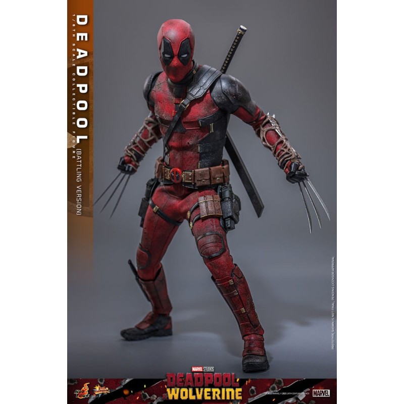 Hot Toys Deadpool & Wolverine: Deadpool (Battling Version) 1/6