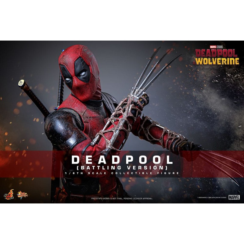 Hot Toys Deadpool & Wolverine: Deadpool (Battling Version) 1/6