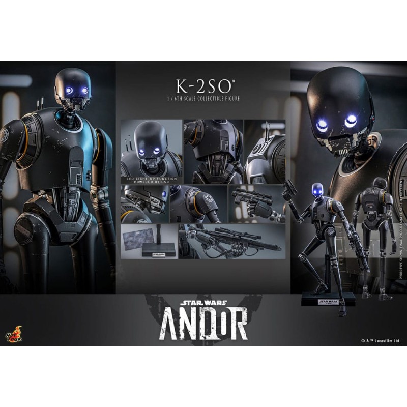 Hot Toys Star Wars: K-2SO (Andor) 1/6 Scale Figure 36 cm