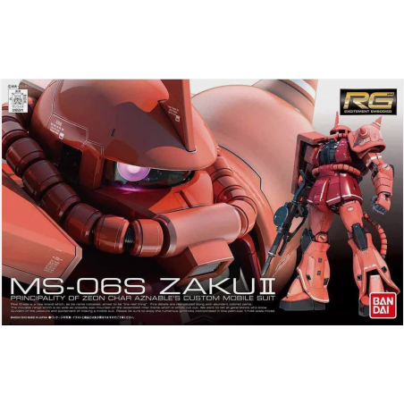 Gundam Model Kit: RG 1/144 MS-06S Zaku II - Model Kit