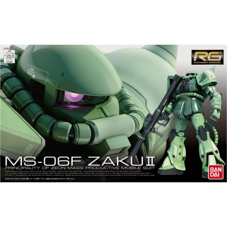 Gundam Model Kit: RG MS-06F Zaku II 1:144 - Model Kit