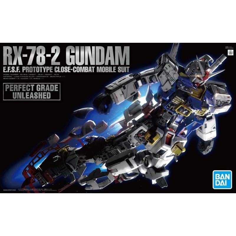 Gundam Model Kit: 1/60 PG Unleashed Rx-78-2 - Model Kit
