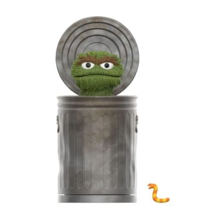 Sesamstraat: Oscar the Grouch ReAction Figure 10 cm
