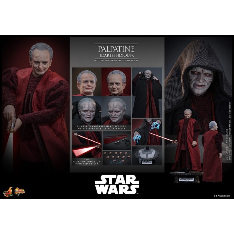 Hot Toys Star Wars: Palpatine (Darth Sidious) 1/6 Scale Figure