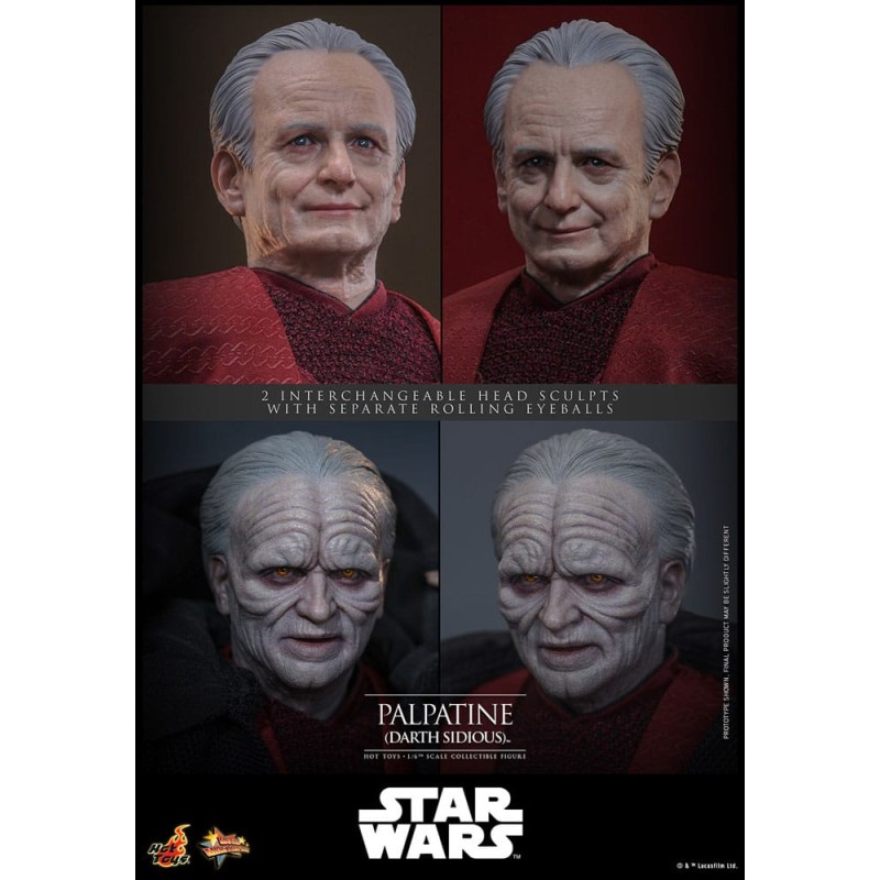 Hot Toys Star Wars: Palpatine (Darth Sidious) 1/6 Scale Figure