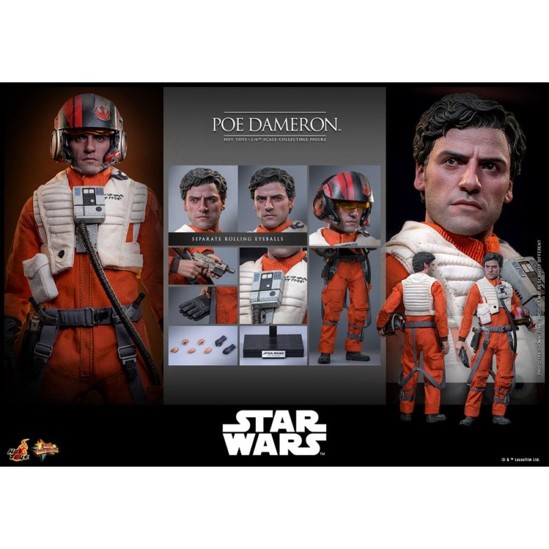 Hot Toys Star Wars: Poe Dameron 1/6 Scale Figure 30 cm