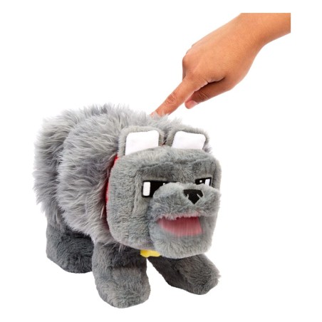 Minecraft Movie: Dennis the Wolf Plush (with sound) 20 cm