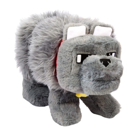 Minecraft Movie: Dennis the Wolf Plush (with sound) 20 cm