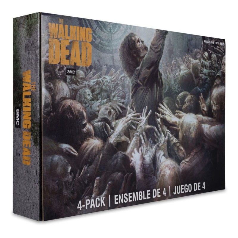 The Walking Dead: Walkers 4-Pack Action Figures 13 cm