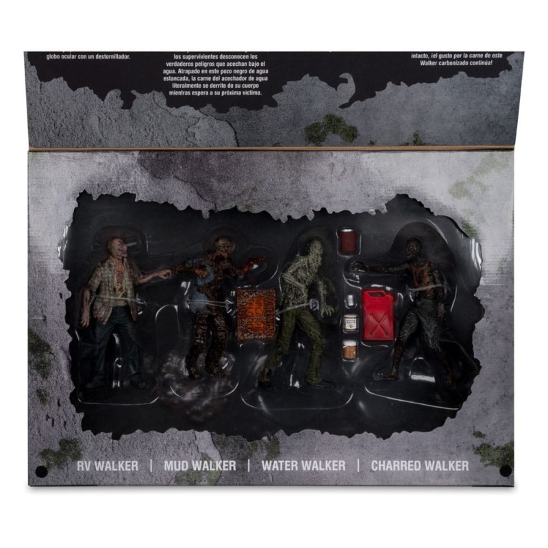 The Walking Dead: Walkers 4-Pack Action Figures 13 cm