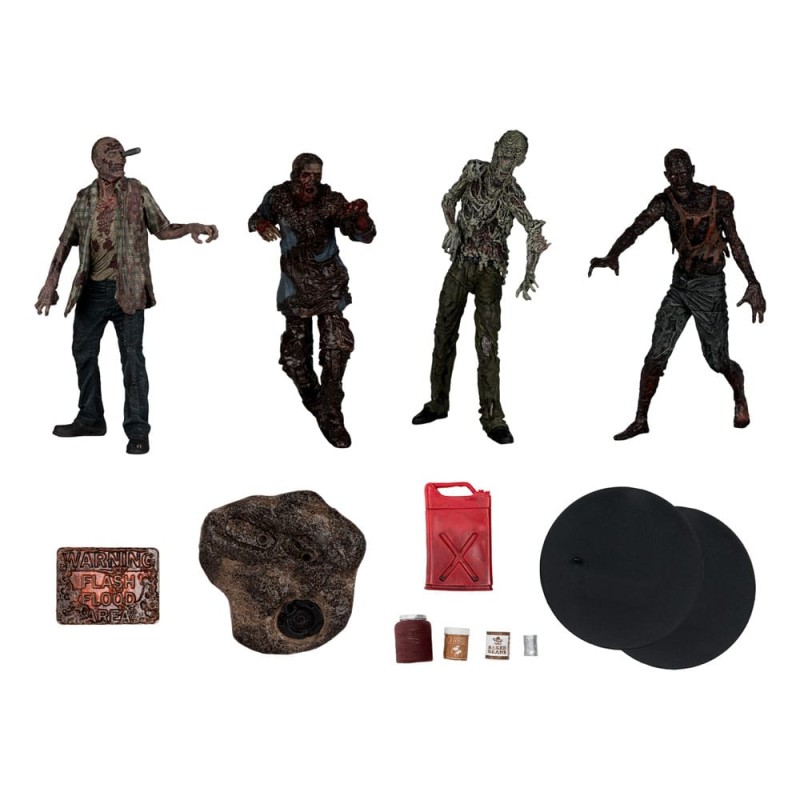 The Walking Dead: Walkers 4-Pack Action Figures 13 cm