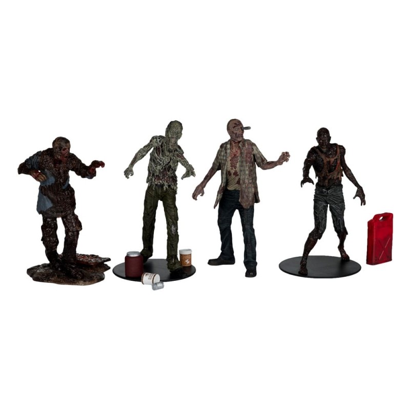 The Walking Dead: Walkers 4-Pack Action Figures 13 cm