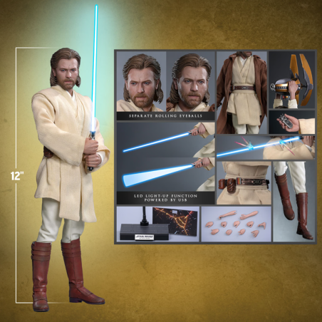 Hot Toys Star Wars: Obi-Wan Kenobi (Attack of the Clones) 1/6 Hot Toys Star Wars: Obi-Wan Kenobi (Attack of the Clones) 1/6
