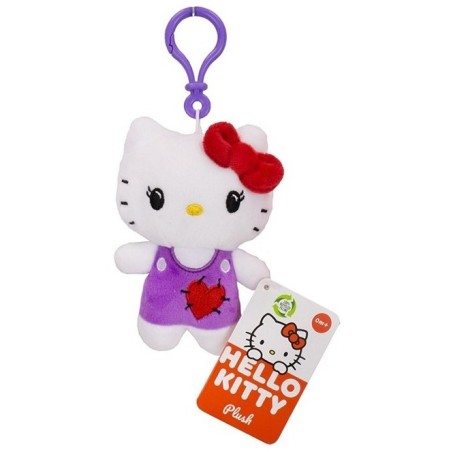 Hello Kitty: Plush Heart Bagclip 12 cm