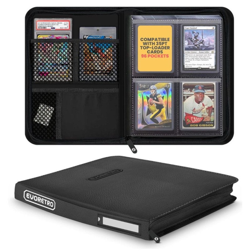 Evoretro: Shield Toploader Card Binder 96 Black