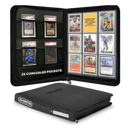 Evoretro: Shield Toploader Card Binder 216 Black Evoretro: Shield Toploader Card Binder 216 Black