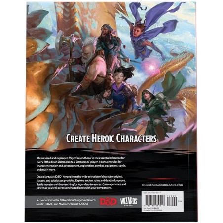 D&D Dungeons & Dragons 5.0 2024 Players Handbook D&D Dungeons & Dragons 5.0 2024 Players Handbook