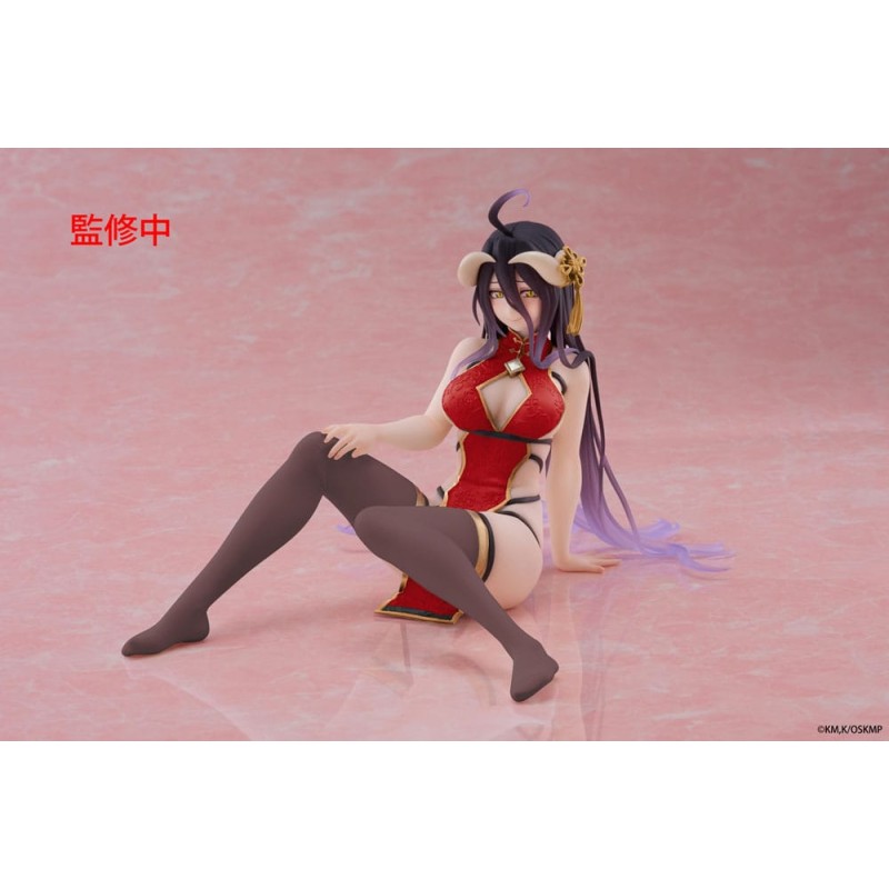 Overlord PVC Statue Desktop Cute Figure Albedo Chinese Dress