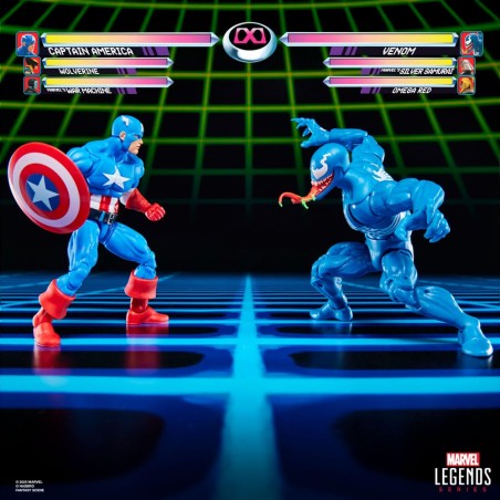 Marvel Legends: Captain America vs. Venom (Gamerverse) Action Marvel Legends: Captain America vs. Venom (Gamerverse) Action
