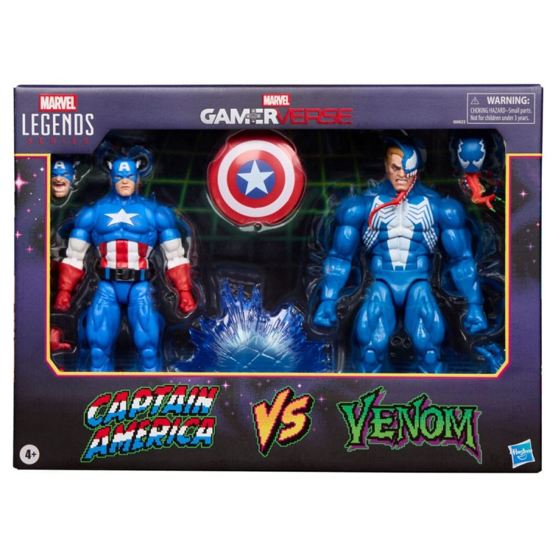 Marvel Legends: Captain America vs. Venom (Gamerverse) Action