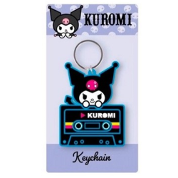 Hello Kitty: Kuromi Cassette Rubber Keychain