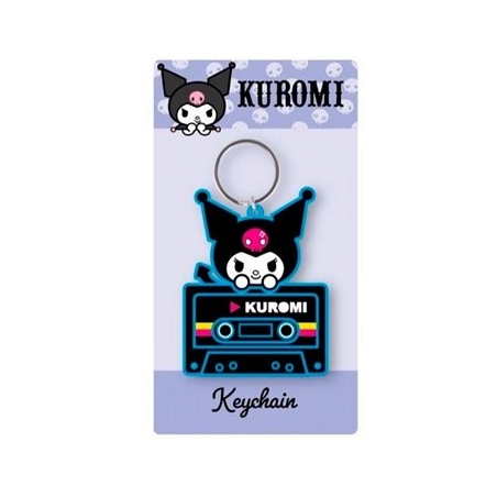 Hello Kitty: Kuromi Cassette Rubber Keychain