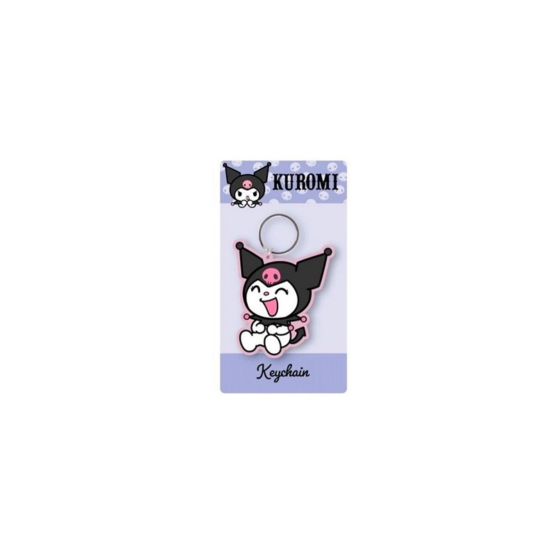 Hello Kitty: Kuromi Happy Rubber Keychain