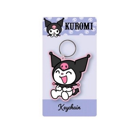 Hello Kitty: Kuromi Happy Rubber Keychain