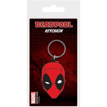 Marvel: Deadpool Face Rubber Keychain
