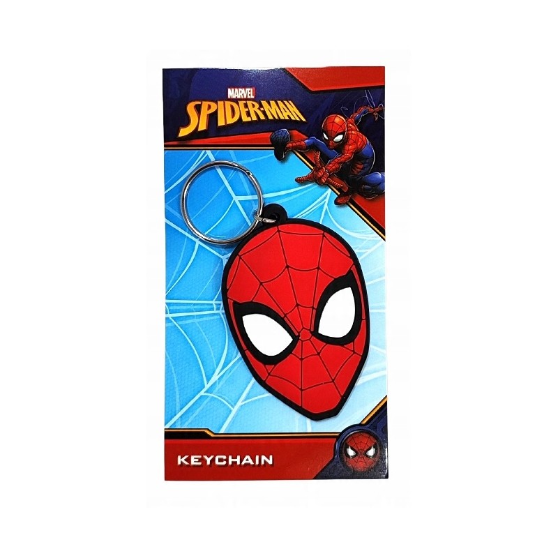 Marvel: Spider-Man Face Rubber Keychain