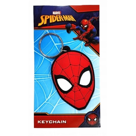 Marvel: Spider-Man Face Rubber Keychain