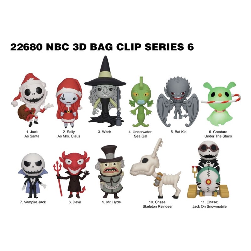 The Nightmare before Christmas: 3D Bag Clip Series 6 (1 stuk -