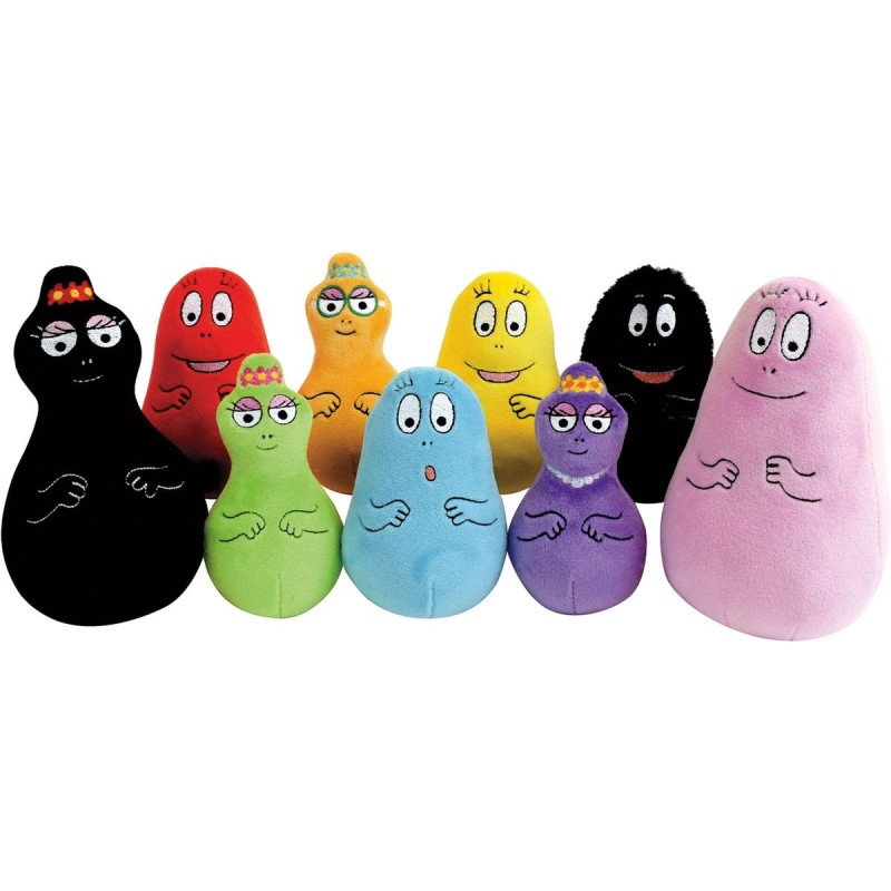 Barbapapa: Doos met 9 knuffels 15 cm